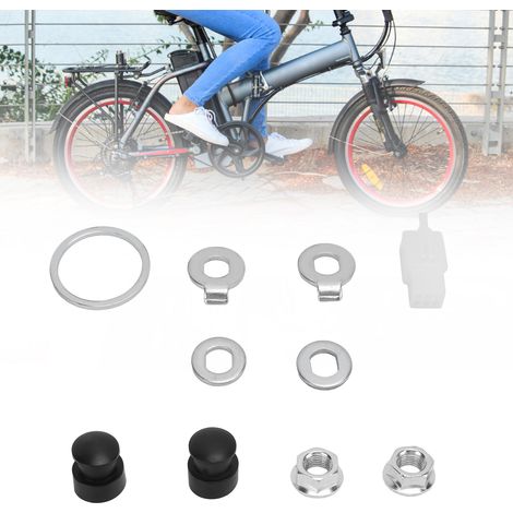 Kit de boulons et rondelles pour moteur de moyeu de vélo en acier, axe de 12mm, compatible avec divers composants de bicyclette.