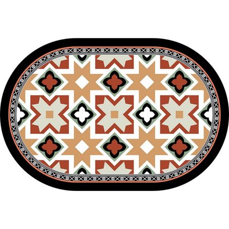 LAN Lia - Forme ovale 4060cm (terre de diatomées) Tapis de sol en terre de diatomées, tapis de bain, très absorbant, antidérapant (1/5)