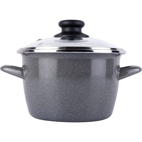 FPLUS olla k2 gransasso 24 cms. magefesa , Detalles:
Fabricado en acero esmaltado vitrificado a 820º.
Alto rendimiento energético.
Recubrimiento piedra antiadherente bicapa reforza (1/5)