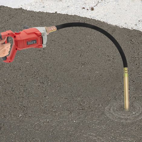 Betonrüttler, 1100W Innenrüttler Flaschenrüttler, Länge 2m Betonverdichter, Beton Rüttelflasche,, Durchmesser der Vibrationsflasche