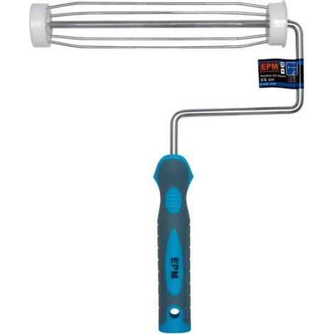 Poignée Pour Rouleau De Peinture - 25 Cm - Acier Chromé - Diamètre Fixation 44 Mm - Tpr Antidérapant - 1 Pièce (1/3)