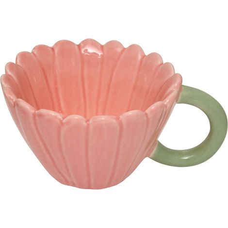 Mug Fleur de rose céramique 20cl - Atmosphera créateur d'intérieur (1/2)