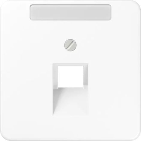 Jung Abdeckung für IAE/UAE-Anschlussdosen, 1 x 8-polig, mit Schriftfeld, Thermoplast, Serie CD, alpinweiß CD 569-1 NAUA WW (1/2)