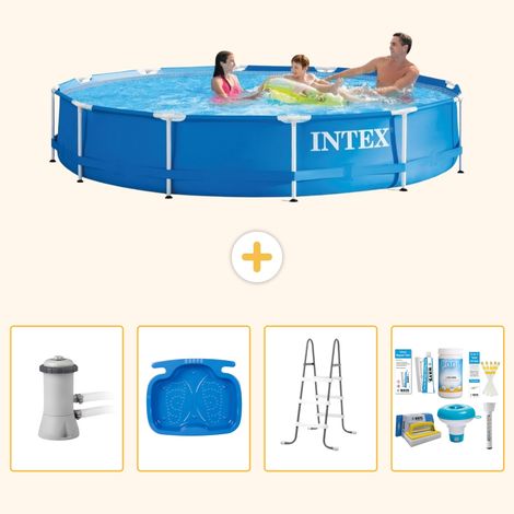 Intex Piscine Tubulaire Ronde - 366x76 cm - 5-pièces  S22471 (1/5)