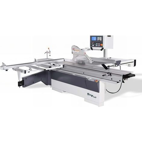 Scie à format D 400 mm – Puissance 5500 W – Longueur de coupe 3200 mm – Inclinaison électrique – Pour bois dur et teck – Holzprofi