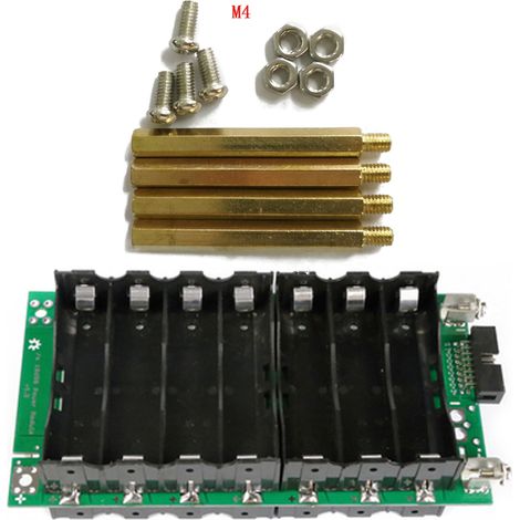 Placa BMS para zócalo de batería de litio 18650, caja de batería de celda solar para bicicleta eléctrica DIY 7S