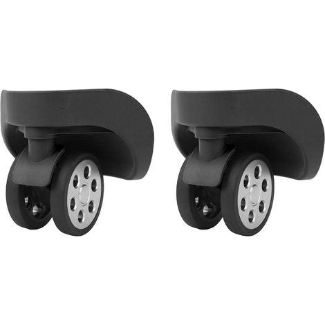 à Bagages, Roues de Valise à Bagages 2 Pièces Installation Facile 2,36 Pouces de Diamètre Ignifuge avec Vis pour la Réparation (BLACK) (1/5)
