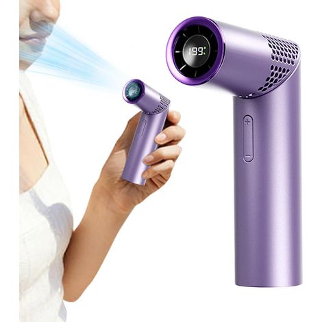 Mini ventilateur portable, appareil de refroidissement rechargeable, ventilateur USB portable, circulateur d'air personnel, flux d'air puissant, idéal par temps chaud, en voyage, en camping, à la pêch (1/5)
