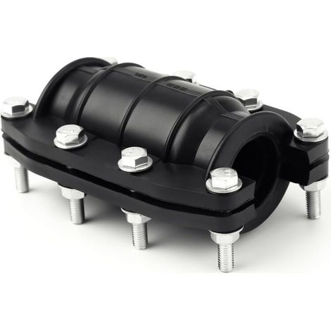 25-mm-Rohrreparaturschelle – Edelstahl und PE – Für 24–26 mm Kunststoff- und Metallrohre – Effektive Leckabdichtung