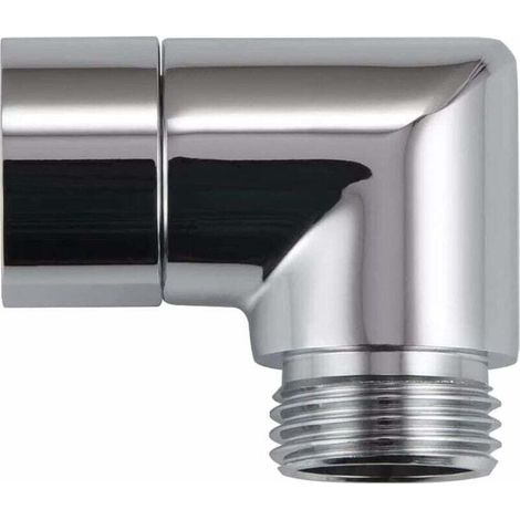 Adaptador de ducha de mano de 90 grados, codo para ducha de mano portátil - Crezuo