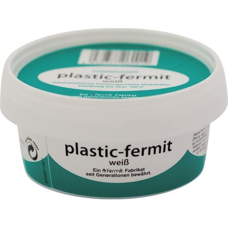 Schläfer 185501  Pasta Sigillante Idraulica Fermit, Stucco Elastico Colore Bianco, 250gr. Modellabile, Plastic-Fermit, Pasta Siliconica Morbida, per Tubi, Ceramica Lavandini, Doccia, Wc. (1/5)