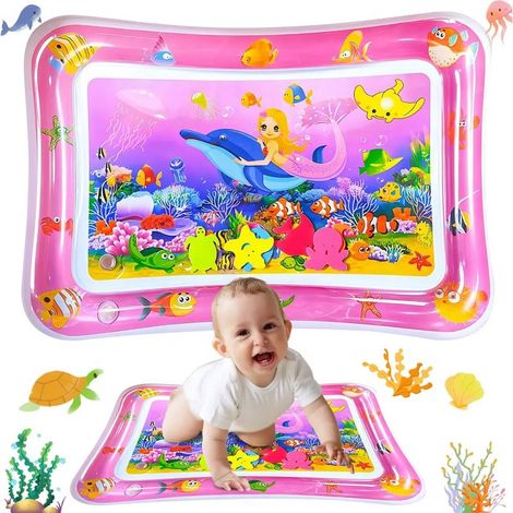 Tapis d eau gonflable pour enfant sans BPA aire de jeux aquatique pour bébé et tout petit activité éveil sensoriel (1/5)