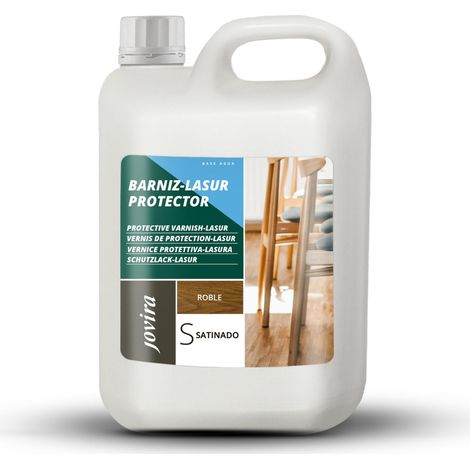 JOVIRA PINTURAS Vernice - Lasur protettiva satinato a base d'acqua. Protegge, decora e impreziosisce tutti i tipi di legno. (2 Litri. Rovere) (1/5)