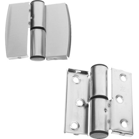 invisibles en acier inoxydable pour portes pliantes 2 unités (1/5)