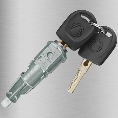 Compatible with Volkswagen Skoda Octavia door lock cylinders, 2 keys, auto parts 1Z0837167C 6Y0898167E (1/4)