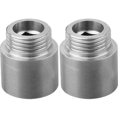 Set of 2 30mm stainless steel 304 G1/2 male to female rust-resistant shower head extension arms for bathroom rain shower heads (1/5)