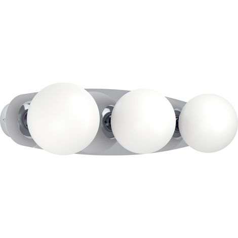 Applique Moderna Castrovido Acciaio Cromo Bianco 3 Luci G9 4,2 Ip44 (1/2)