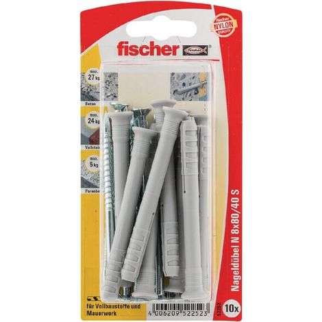 Tassello a chiodo Fischer con vite (10) FISCHER N880ZK