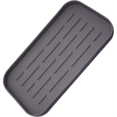 Sollbry Support en silicone pour évier de cuisine - Plateau de rangement pour éponges distributeur de savon - Support pour évier de cuisine en silicone - Support pour savon - Porte-éponge (1/5)