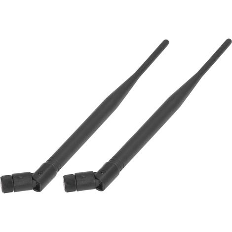 Lot de 2 antennes pliables sans fil ABS à gain élevé avec connecteur SMA femelle. (1/5)