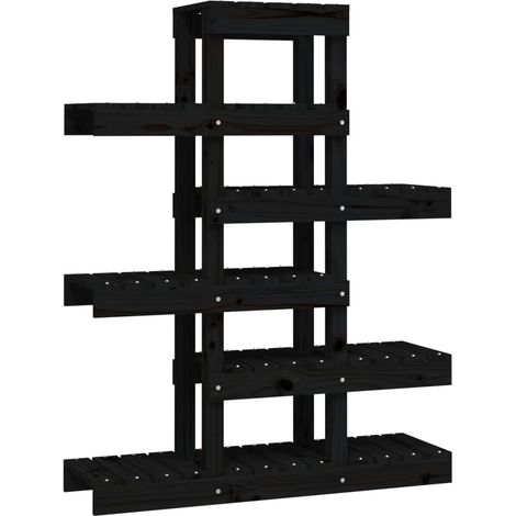 Portavaso per fiori 85 x 25 x 1095 cm in legno massello di pino nero 020045243
