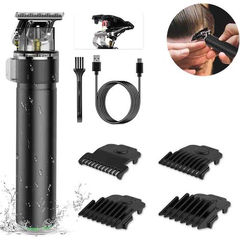 Tondeuse À Cheveux - Tondeuse Électrique Sans Fil Rechargeable - Pour Homme Coupe Barbe Et Cheveux - 1 Pièce (1/5)