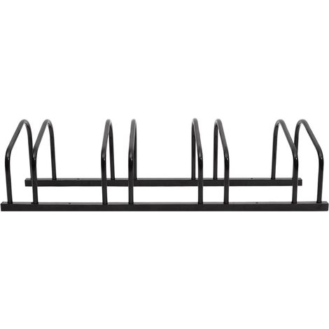 Maison Exclusive - Portabici per 4 Biciclette Acciaio Nero