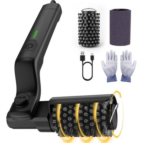 Cepillo eléctrico para parrilla,Cepillo para barbacoa,Cepillo para parrilla,Cepillo de limpieza,Para limpiar las rejillas de la barbacoa,Negro (1/5)