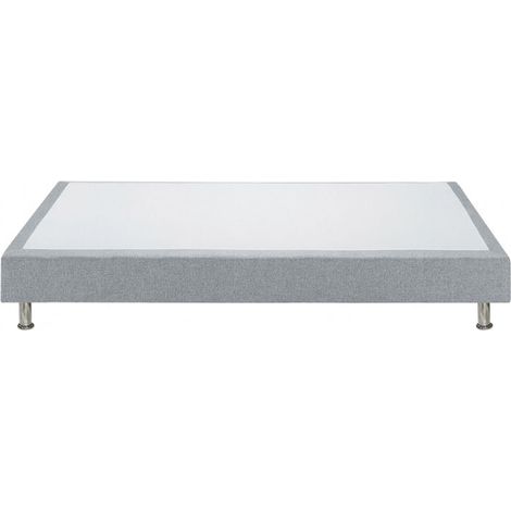 Sommier 180x200 tissu gris - REMIMOS (1/4)
