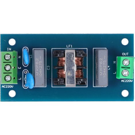 Panneau de filtrage, alimentation électrique, Module de filtre passe-bas, outil d'amélioration du son EMI, 220V 2A