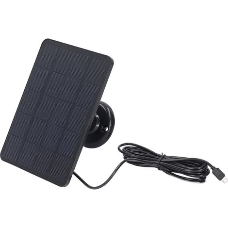 Pannello solare Caricabatterie 4W Fotocamera Micro USB Ricarica per elettrodomestici