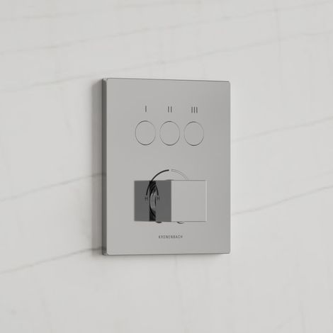 Kronenbach Smart Push Unterputz-Mischer für 3 Verbraucher, eckige Ausführung (1/5)