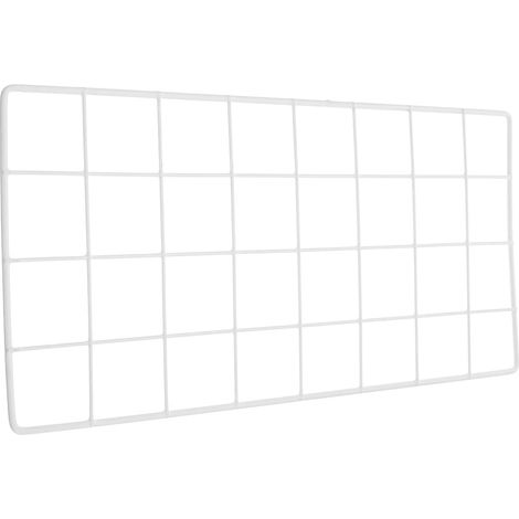 Panneau de Grille Murale Blanc 40x20 Cm en Fer Solide et Pratique pour Affichage de Photos, Décoration Murale Créative pour Salon et Couloir (1/5)