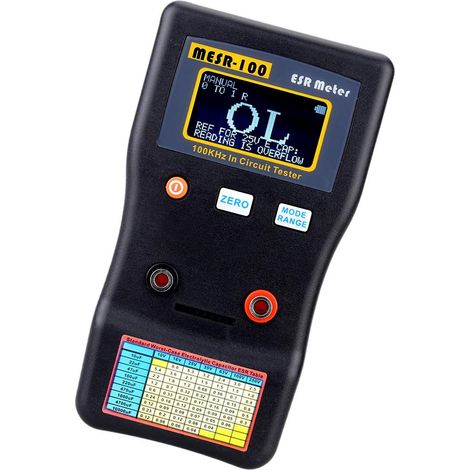 MESR-100 ESR Professionelles Kapazitäts-Ohmmeter zur Messung von Innenwiderständen und Kondensatoren (1/5)