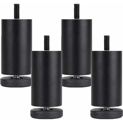 4-piece adjustable aluminum alloy furniture legs - Round, 12cm - Furniture Accessories (1/4)