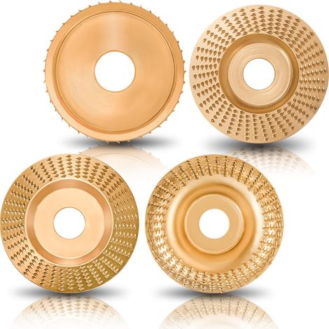 Lot de 4 disques abrasifs pour meuleuse d'angle - 75 et 100 mm - Compatible avec meuleuse d'angle de 115 mm ou 125 mm - Acier au carbone (1/5)