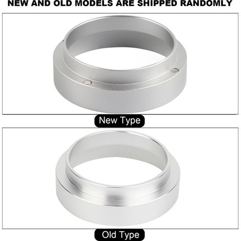 Universeller 58-mm-Messring aus Aluminium für Kaffee, Ersatztrichter, Zubehör für Kaffeemaschinen (silber) (1/5)