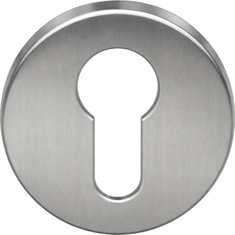 Rosette per porta Eurowale in120 acciaio inox spazzolato 8 mm