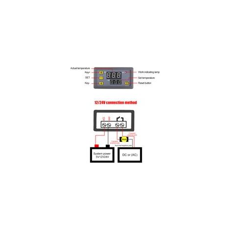Módulo de termostato digital con pantalla LCD – controlador de temperatura 3230 para calefacción y aire acondicionado, control microelectrónico