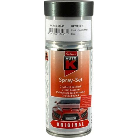 Bombe de peinture carrosserie - Renault - 603 - Gris ologramme - 150 ml - Auto K