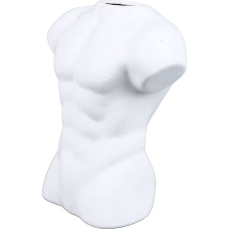 Vase corps homme poterie céramique polie compacte décor polyvalent pour maison bureau salon (1/5)
