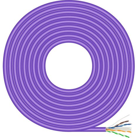 Cable RJ45 Categoría 6 UTP Rígido Aisens A135-0749 Violeta 500 m (1/3)