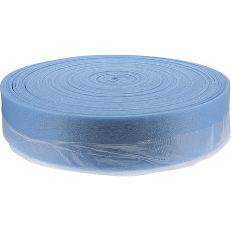 BANDE ISOLATION PERIPHERIQUE AVEC BAVETTE D'ETANCHEITE - EP 8mm Long 50M - Haut 150mm