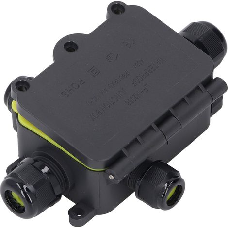 Boîte de dérivation étanche IP68 4 entrées pour câble électrique extérieur, connecteur souterrain 450V (1/5)