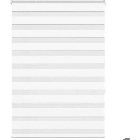 4014755 Store zèbre blanc 100x150 cm largeur du tissu 95,9cm polyester (1/5)