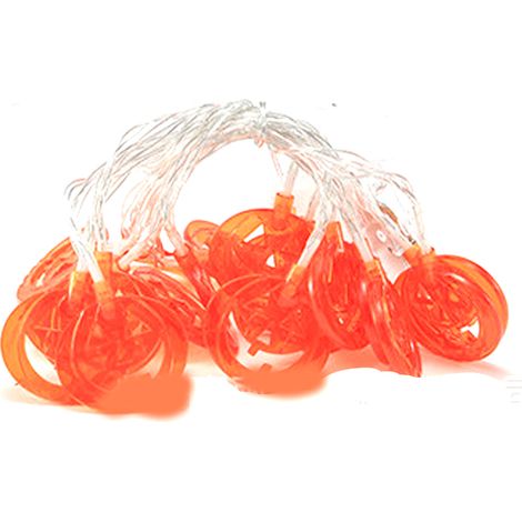 Guirlande Lumineuse Citrouille - LED Blanc Chaud - Fil Cuivre Flexible - Pour Décoration Intérieure Extérieure - Halloween Noël - Lot de 1 (1/5)