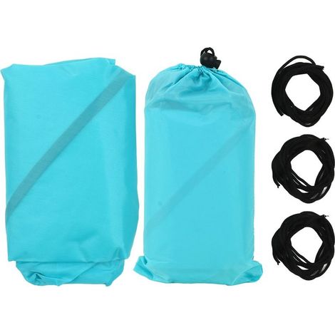 shade sail triangular, awning outdoor, awning of sun protection, fabric UV-resistant, waterproof to the rain, blue lac (1/5)