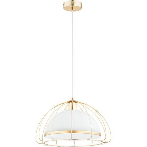 Suspension moderne panier laiton Nersy Ø40 cm E27 Alfa (1/2)