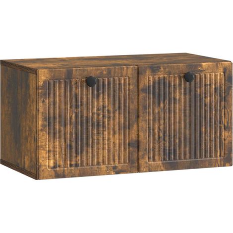 Wall-Mounted TV Cabinet Smoked Oak 59.5 x 31 x 30 cm vidaXL (1/5)