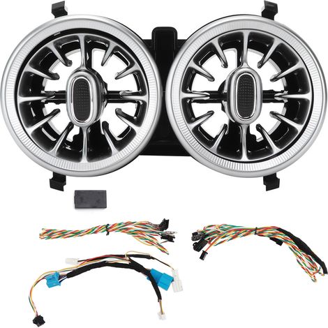 Eosnow Kit de lumière ambiante de remplacement pour grille d'aération de Turbine arrière LED 64 couleurs, pour mercedes-benz classe A/CLA/GLA W177 C118 2019 + (1/5)